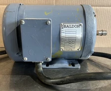 Vintage Powermatic Wood Lathe Model 90 Baldor Motor. 3 PH 1HP 200V 1725RPM