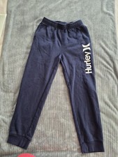 Boy's Hurley Blue Fleece Joggers Sweatpants Size XL 18 - 20.