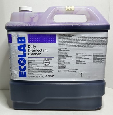 2.5 GALLONS EcoLab Daily Disinfectant Cleaner 6102287