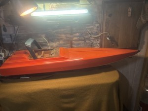 1987 Rc Miami vice 55" Wellcraft Dumas model Scarab Rare Large Rc Boat Fiberglas