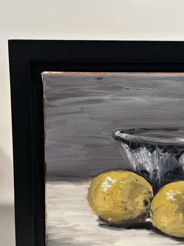Elena Olshin Original Oil Painting Still Life Fruit Bowl Framed - Picture 2 of 17