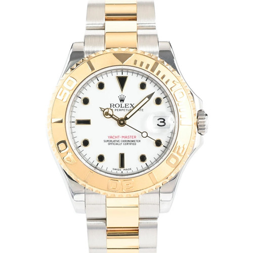 ROLEX Yachtmaster 168623 White Case Size 34mm Men's Used Watch #51112
