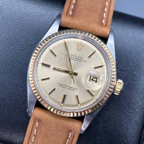 Rolex Datejust 1601 Champagne Dial Two-Tone 36mm Automatic Watch