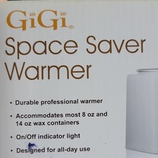 GiGi Space Saver Warmer Single Wax Pot, 8/14 oz, White, Professional, 21-2395