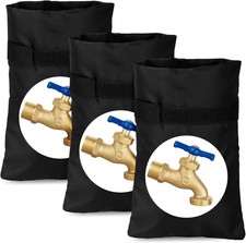 3 Pack Outdoor Faucet Covers for Winter Freeze Protection, 8.3" H X 5.4 "W Outsi