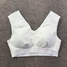 Tommie Copper Sports Bra Womens Large White Shoulder Support Copper Znergy