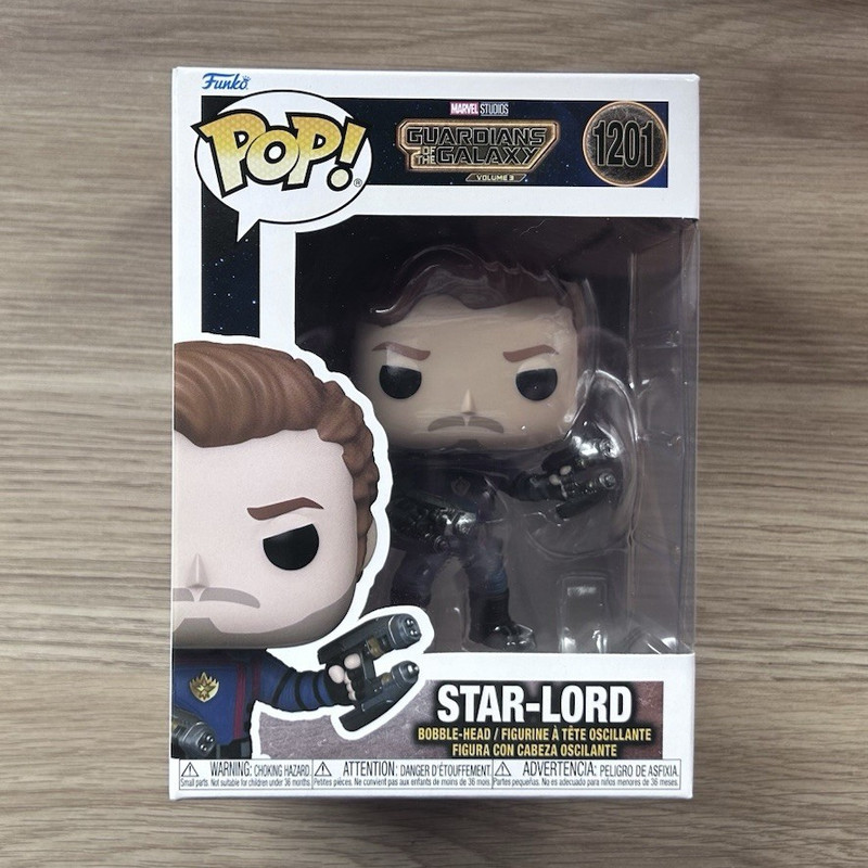 Funko Pop! Marvel Guardians of the Galaxy Vol. 3 Star-Lord Bobble-Head #1201