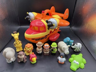 ELC Happyland Safari Rettungsflugzeug Spielset Fahrzeug - 100% & extra Tiere Figuren