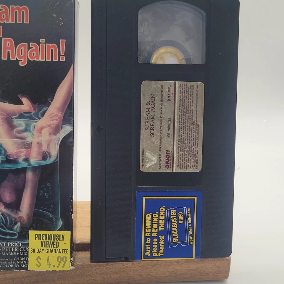 Rare Horor Scream And Scream Again VHS VCR Tape - Image 4 of 4