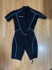 SeaSkin Womens Front Zip Wetsuit Diving Snorkeling Surfing Suit 3mm Small