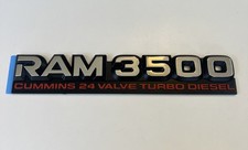 94-98 Ram 3500 Cummins Turbo Diesel Emblem Front Door Fender Mopar 55295314ab 94-98 Ram 3500 Cummins Turbo Diesel Emblem Front Door Fender Mopar 55295314ab