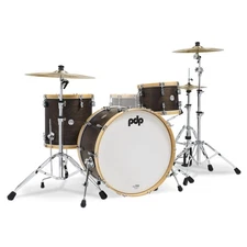 PDP Concept Classic Series 3-Piece Maple Shell Pack, Walnut w/Natural Hoops