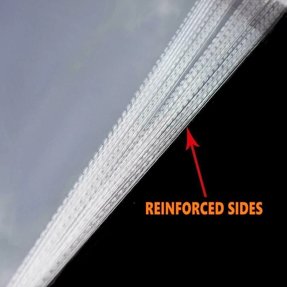 100PCS Clear Resealable Self Sealing Cello Cellophane Bags Plastic OPP Poly Bags - Image 3 of 4