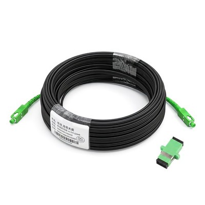APC SC to APC SC Patch Cord Single-mode 1-core Outdoor Cable + Adapter 20M-70M
