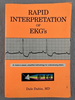 Rapid Interpretation of EKG's 6th Ed Dale Dubin MD Medical Textbook Paperback
