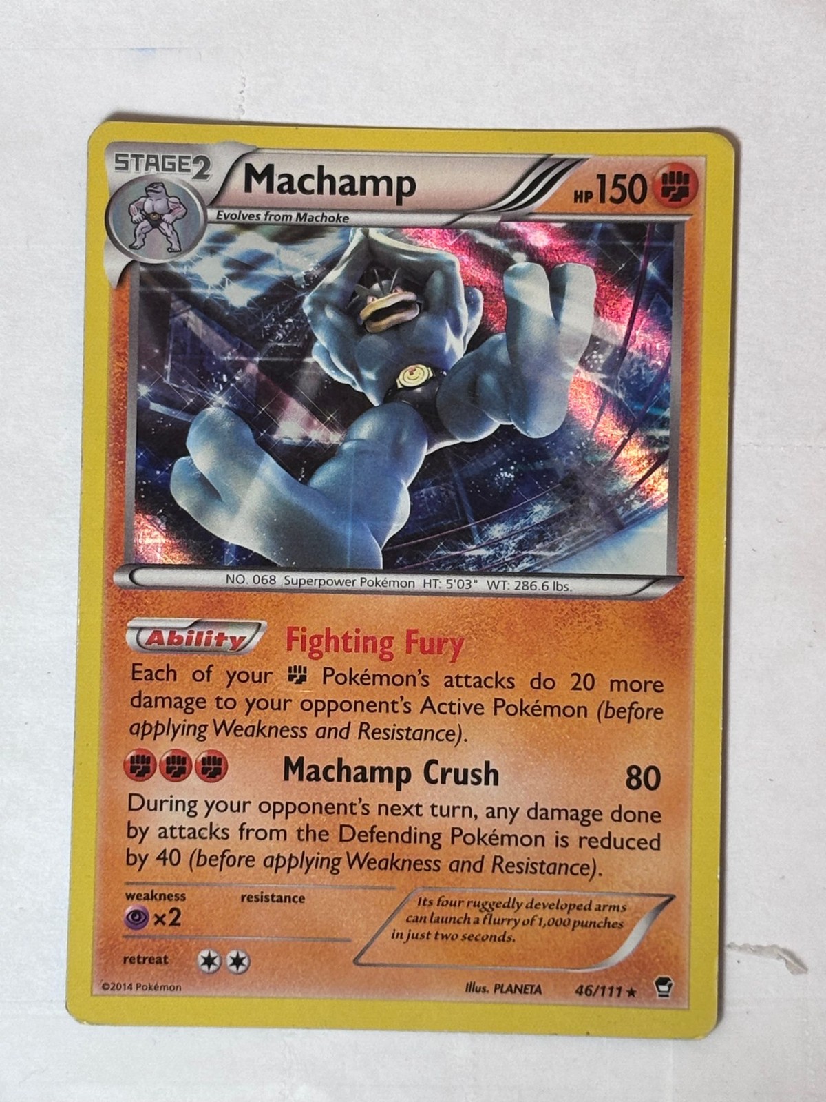 Machamp - 46/111 (XY Furious Fists) 046/111 Rare Deck Exclusives Pokemon