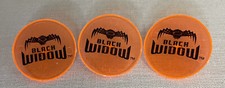 3 Black Widow Golf Ball Markers Orange and Black