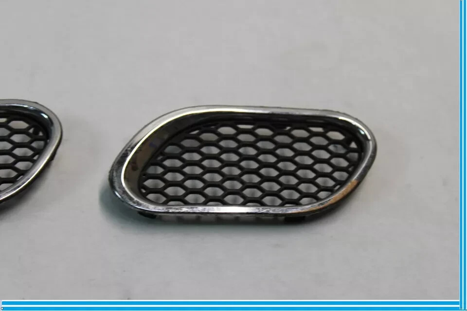 03-12 Maserati Quattroporte M139 Front Left Driver Bumper Grille Set Chrome OEM
