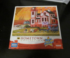 'Sunset Visit', Hometown Collection by Heronim, 1000 pc. puzzle by Mega Puzzles