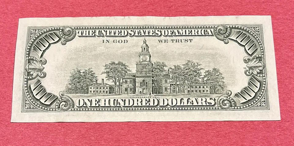 2 Consecutive C Series 1985 Small Head $100 dollar Bills Notes No Creases 👀 - Image 4 of 4