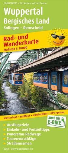 Wuppertal - Bergisches Land, cycling and hiking map 1:50,000 (Map)