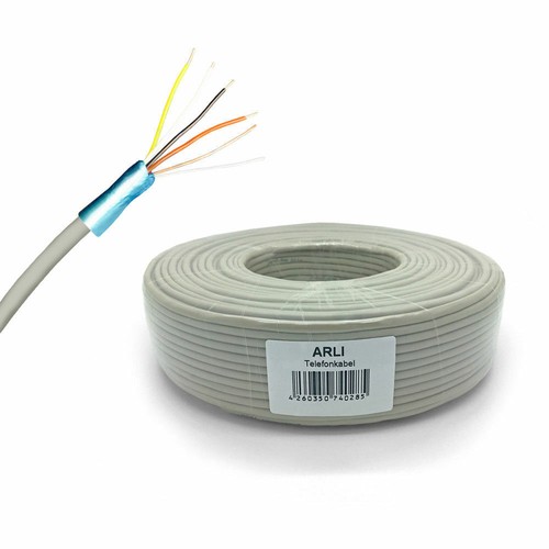 Telefonkabel Telefon Kabel Verlegekabel 2x2 4x2 0,6 mm Telefonleitung 25 50 100m - Bild 11 von 22