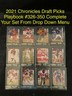 2021 PANINI CHRONICLES DRAFT PICKS PLAYBOOK FOOTBALL YOU PICK COMPLETE YOUR SET