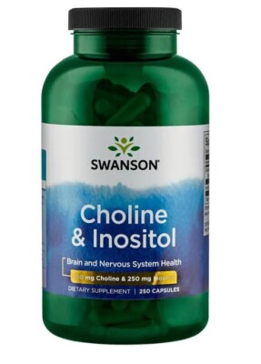 Swanson Premium Cholin & Inositol 500 mg 250 Kapseln