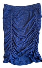 XS Athleta Navy Blue Scrunch Rouched Skirt