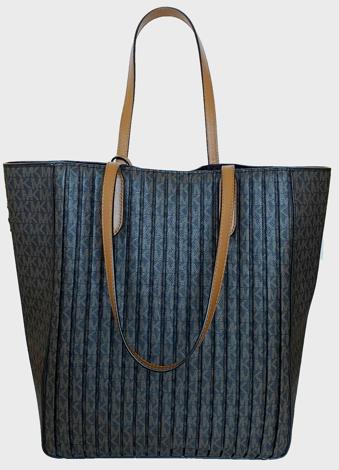 MICHAEL KORS Sinclair Signature Logo Pleated Large Tote Bag eBay