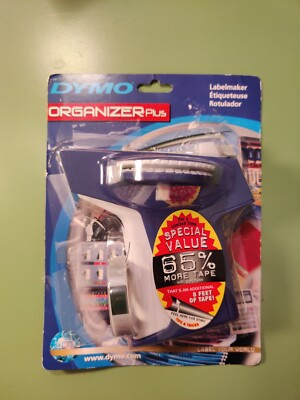 Dymo Organizer Plus Labelmaker 18940 Scrapbook Crafts Blue With 8 Feet of Tape