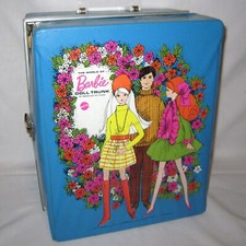 AS-IS Vintage 1969 The World of Barbie Blue Trunk Storage Carry Case 5036 READ