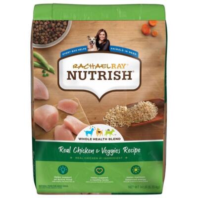 Real Chicken Veggies Dry Dog Food 14lb Natural Nutrition Whole Health Blend New