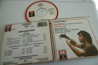 STRAVINSKY PULCINELLA SUITES 1 2 SIMON RATTLE SMITH FRYATT KING EMI CDM 7692042
