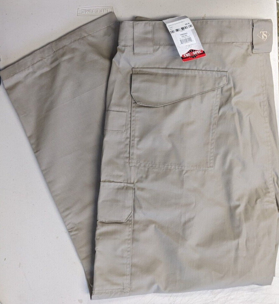 Tru-Spec Men's 24-7 Original Tactical Pants Khaki 50x30  - New With Tags