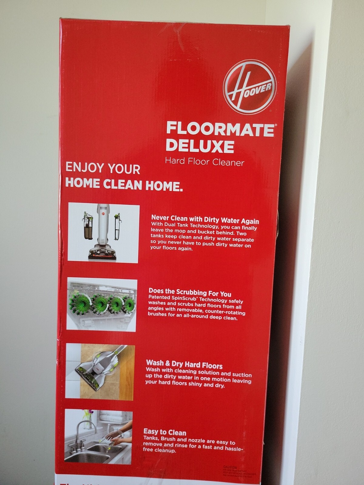 Hoover FloorMate Deluxe Hard Floor Cleaner Machine, Wet Dry Vacuum