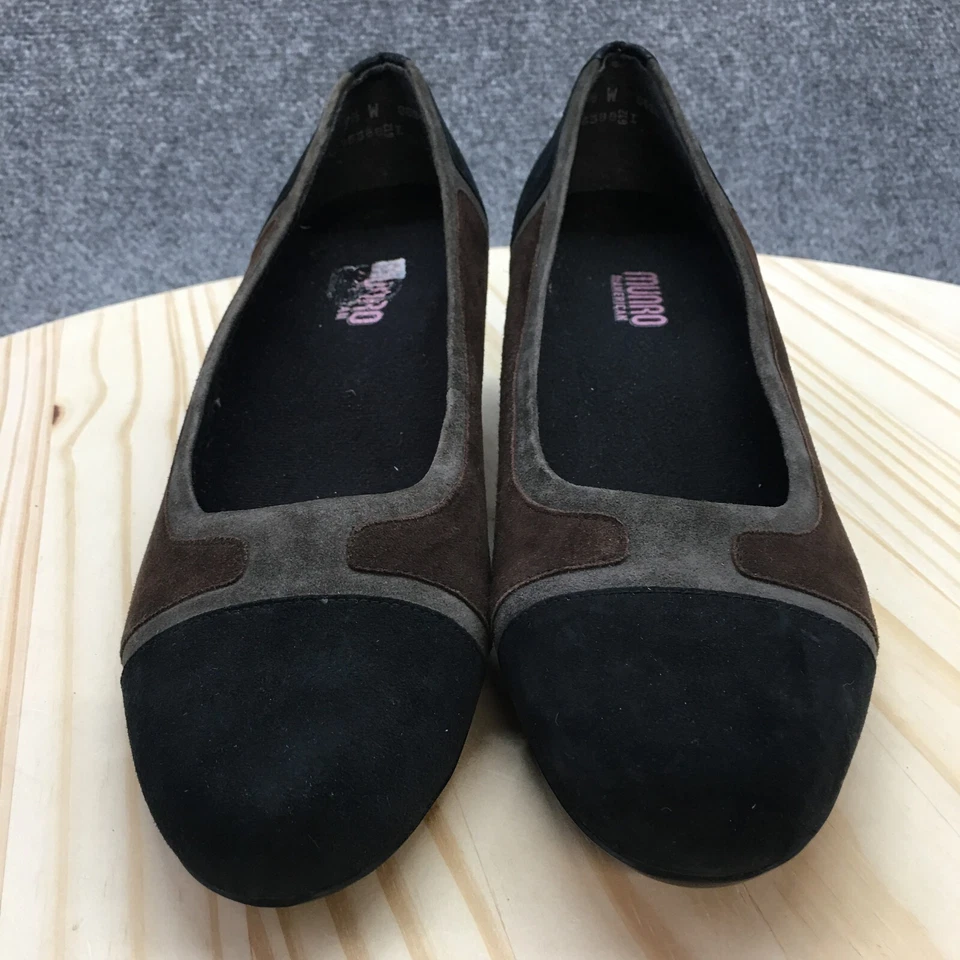 Zapatos de tacón Munro Americanos para mujer de 9,5 anchos informales negros marrones grises sin cordones Foto 4 de 4