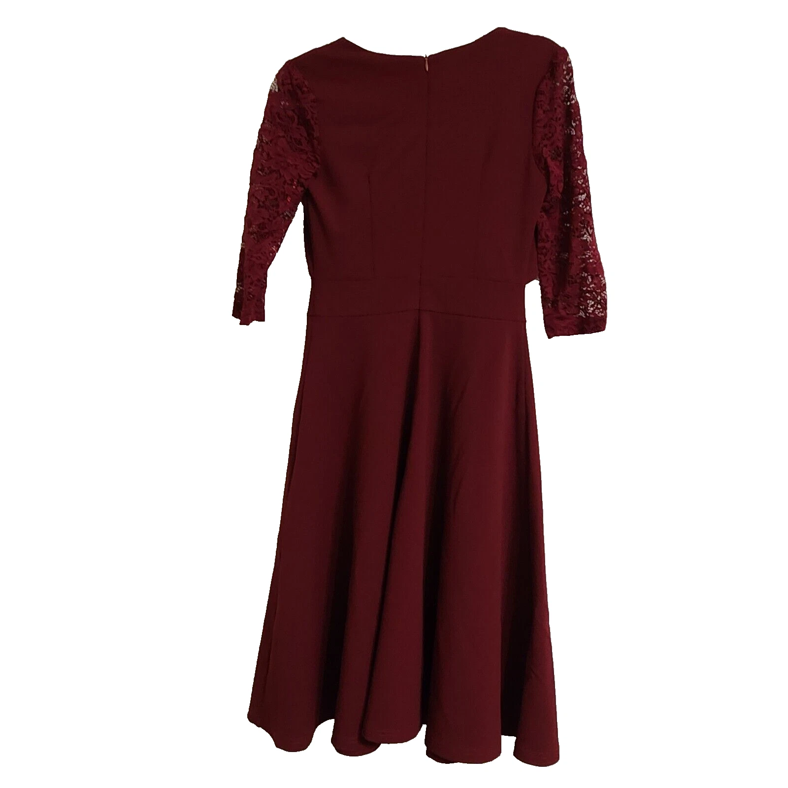 VALENTINO Abito da cocktail donna Miusol vintage scollo quadrato pizzo floreale manica 2 3 taglia S