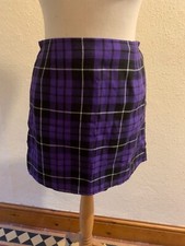 Nasty Gal Purple Plaid Tartan Skirt Size 12