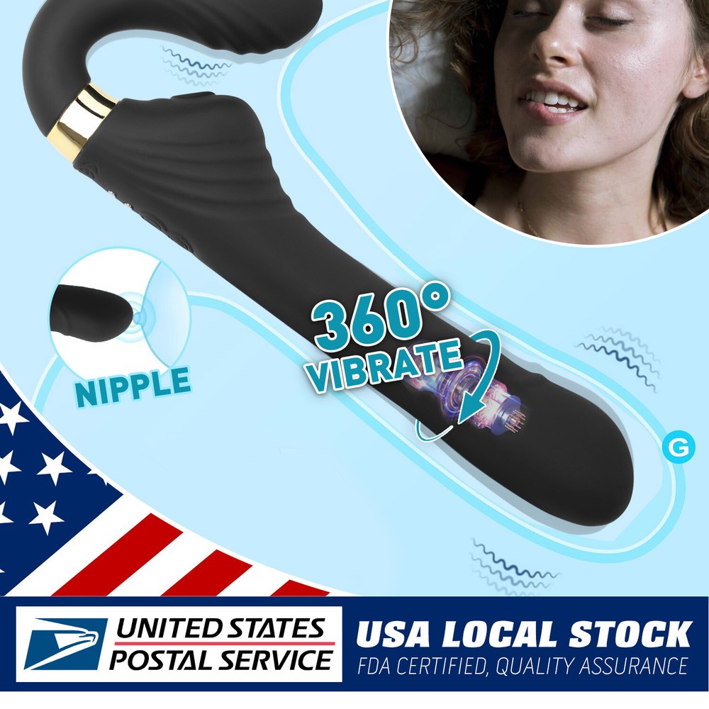 Rotating Thrusting Dildo G-spot Rabbit Vibrator Machine Masturbation Sex Toys