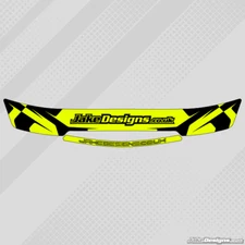 JakeDesigns HELMET VISOR STICKERS/STRIPS - Fluorescent Yellow