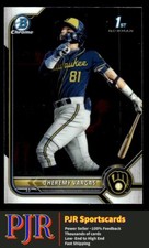 2022 Bowman #BCP-144 Jheremy Vargas Milwaukee Brewers  Chrome Prospects