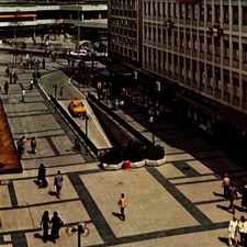 Vintage 1980 Mulheim Ruhr City Center Postcard Iduna North Rhine-Westphalia