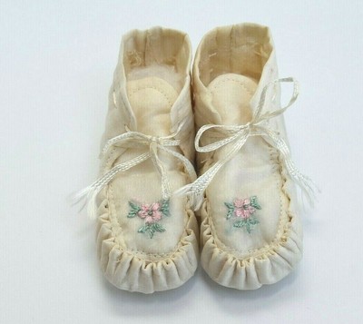 white silk slippers