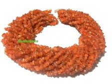 5 Strand Natural Carnelian Chips Nuggets Smooth 4-6mm Beads 34"inch CH11