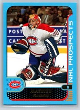 2001-02 Topps #276 Mathieu Garon NHL Prospect Montreal Canadiens