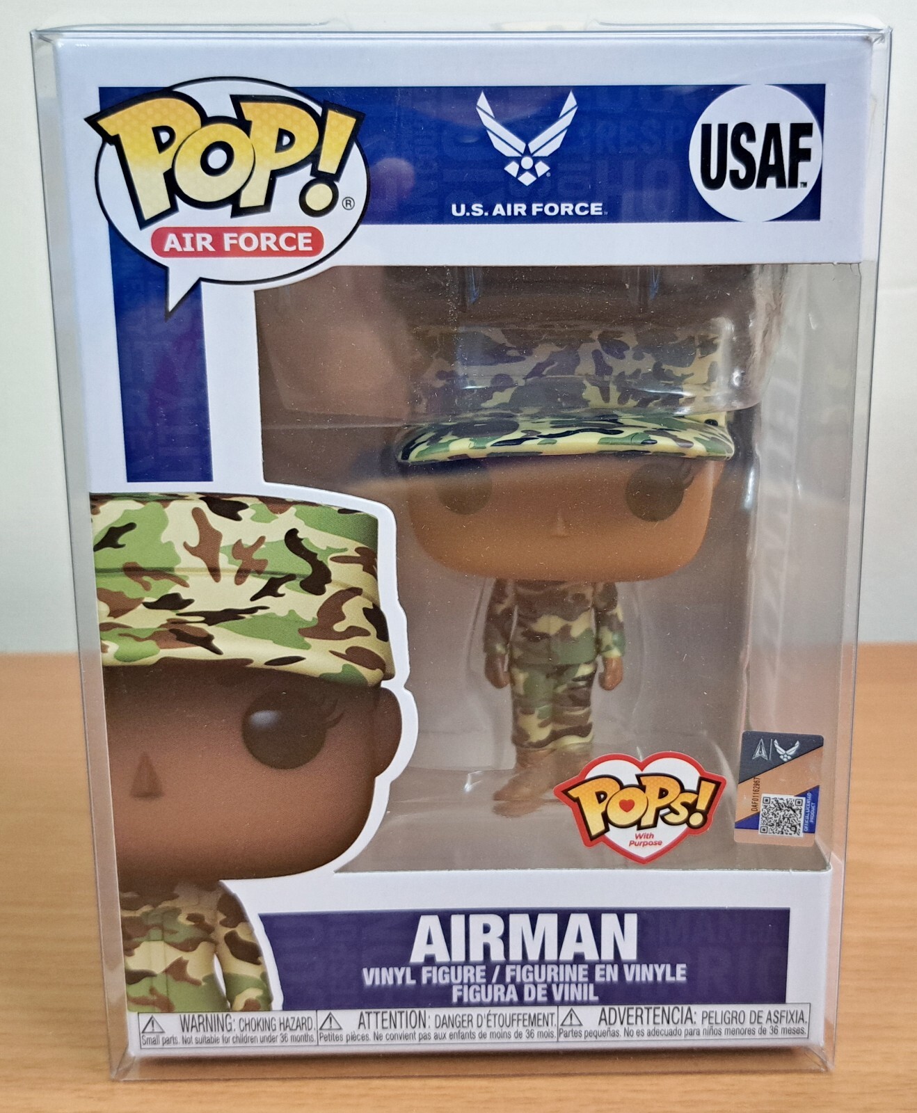Funko Pop Military Air Force Airman Black African American Female Camo Bdu