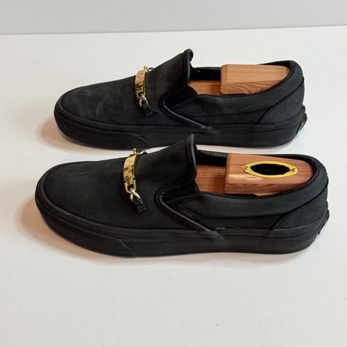 Vans ID Black Suede Skate Shoes Mens 5.5 Womens 7 - Picture 2 of 7