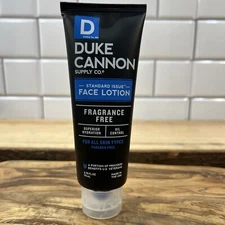Duke Cannon Supply Co. Mens Standard Issue Face Lotion Fragrance Free 3.75 Fl oz