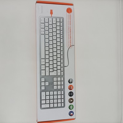 Mobility Lab Design Touch USB Mac Tastatur AZERTY Weiß- Tastaturen (Verkabelt, U